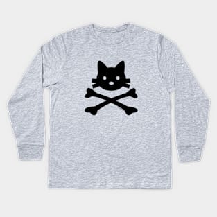 Kitty X-Bones Classic Kids Long Sleeve T-Shirt